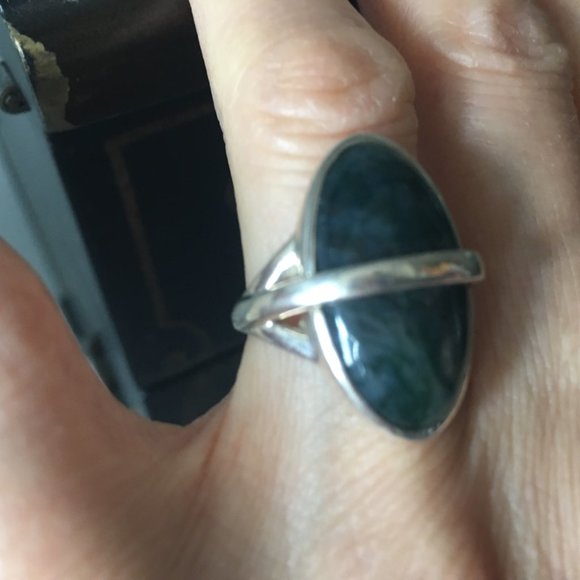 Pamela Love "Savanah ring" in sterling silver with inlay - Picture 3 of 8